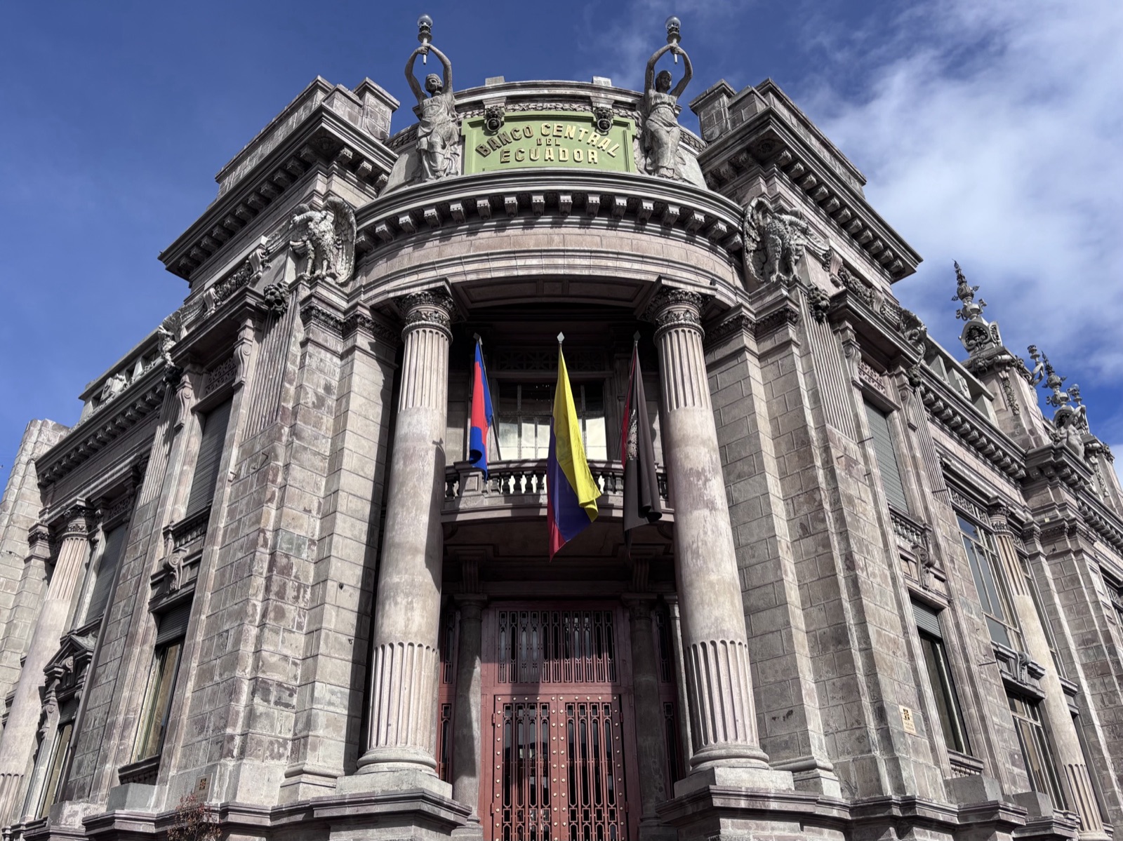 Antiguo edificio del Banco Central del Ecuador en Quito, hoy sede del Museo Numismático, donde se exhibe la historia del sucre.